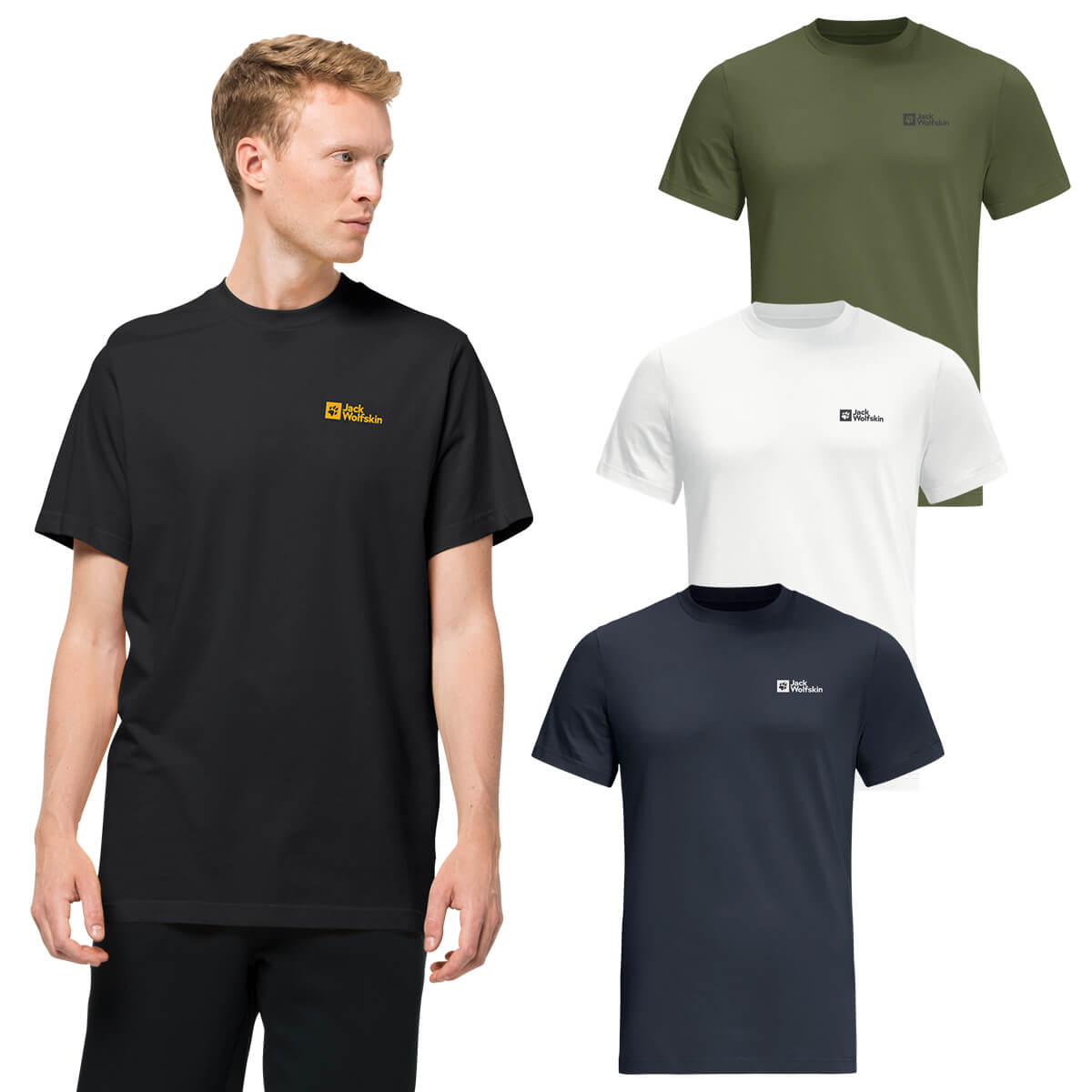 Jack Wolfskin Mens Essential Light Soft Organic Cotton T-Shirt | Sport-T-Shirts