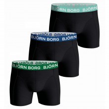 Bjorn Borg Cotton Stretch Mid Rise 3 Pack Mens Boxer Briefs