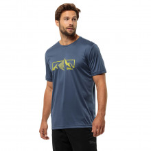 Jack Wolfskin 2024 Peak Graphic Quick Drying Breathable Functional Mens T-Shirt
