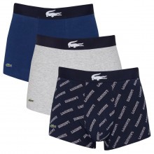 Lacoste 5H1774 3 Pack Lifestyle Cotton Stretch Boxer Trunks Mens