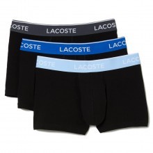 Lacoste 2023 5H3401 Casual Trunks Stretch Contrast Waistband 3 Pack Mens Boxers