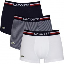 Lacoste 2022 5H3413 Iconic Trunks With Three-Tone Waistband 3 Pack Mens Boxers