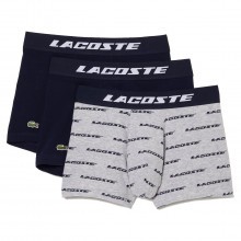 Lacoste 2023 5H5914 Comfort Soft Stretch Cotton Pack of 3 Mens Trunks
