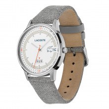 Lacoste Madrid Water Resistant Date Crocodile Stainless Steel Case Watch