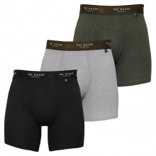 Ted Baker Three Pack Cotton Stretch Breathable Mens Boxer Briefs