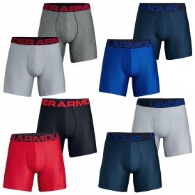 Under Armour Tech 6in 2 Pack Mens Boxers