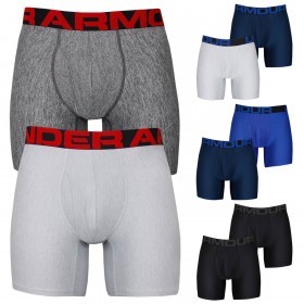 Under Armour 2023 Tech 6in Moisture Wicking 4-Way Stretch (2 Pack) Mens Boxers