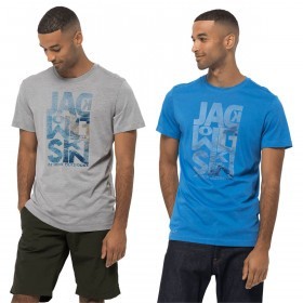 Jack Wolfskin Atlantic Ocean Stretch Lightweight Graphic Mens T-Shirt