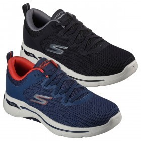 Skechers 2023 Go Walk Arch Fit Clinton Lightweight Cushioned Mens Trainers