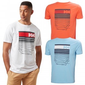 Helly Hansen Shoreline Crew Neck Short Sleeve Comfort Graphic Mens T-Shirt