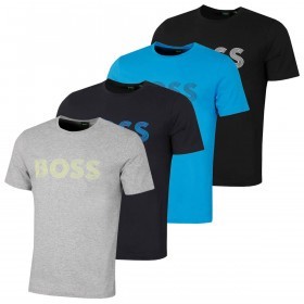 Hugo Boss Classic Big Logo Crew Neck Cotton Regular Fit Mens T-Shirt