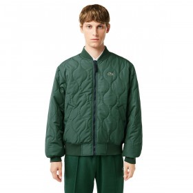 Lacoste 2023 Reversible Quilted Water Repellent Bomber Mens Jacket