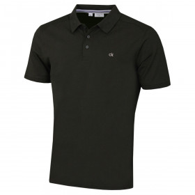 Calvin Klein 2024 Campus 3 Button Ribbed Collar Golf Mens Polo Shirt - -