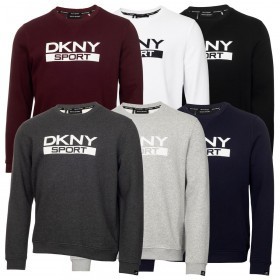 DKNY South Street Breathable Soft Feel Jersey Crew Neck Mens Sweater