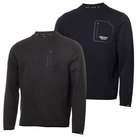 DKNY Hudson Tech Soft Feel Cotton Blend Stretch Mens Sweater