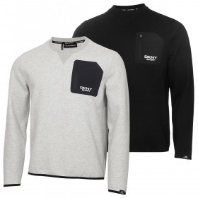 DKNY Hyper Tech Breathable Stretch Sport Premium Warm Mens Sweater