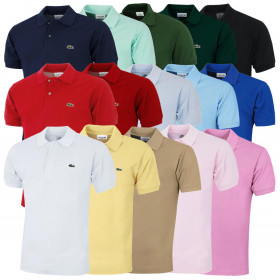 Lacoste 2024 Essential Classic Fit Cotton L1212 Short Sleeve Mens Polo Shirt