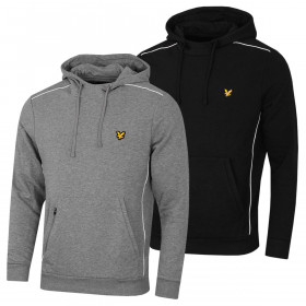 Lyle & Scott Contrast Piping Cotton Blend Eagle Logo Mens Hoody