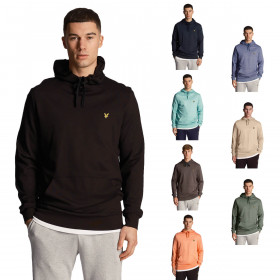 Lyle & Scott 2024 Fly Fleece Pull Over Drawcord Stretch Fabric Mens Hoody