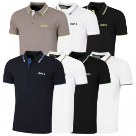 Hugo Boss 2023 Paddy Pro Contrast Stripe Boss Logo Regular Fit Mens Polo Shirt