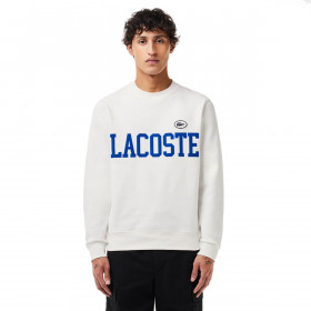 Lacoste 2024 Crocodile Logo Crew Neck Cotton Fabric Classic Mens Sweater