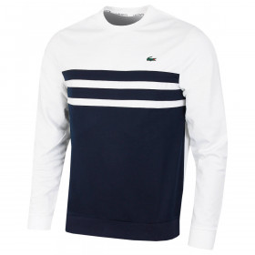 Lacoste 2024 Durable Chest Stripe Classic Fit Mens Sweater