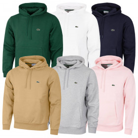 Lacoste 2024 Recycled Brushed Fleece Cotton Jersey Mens Hoody