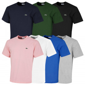 Lacoste 2024 Cotton Fabric Logo Classic Fit Versatile Mens T-Shirt