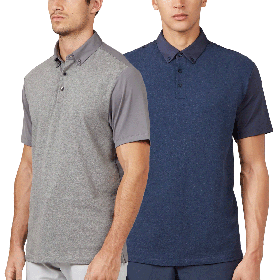 Wolsey Pique-Jersey Mix Quick Dry Stretch Golf Mens Polo Shirt
